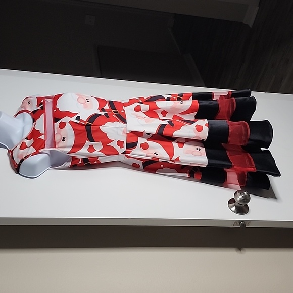 Santa Dress, Lightweight, Great for Christmas in July Party, Red, Black, Size SM - Picture 2 of 7